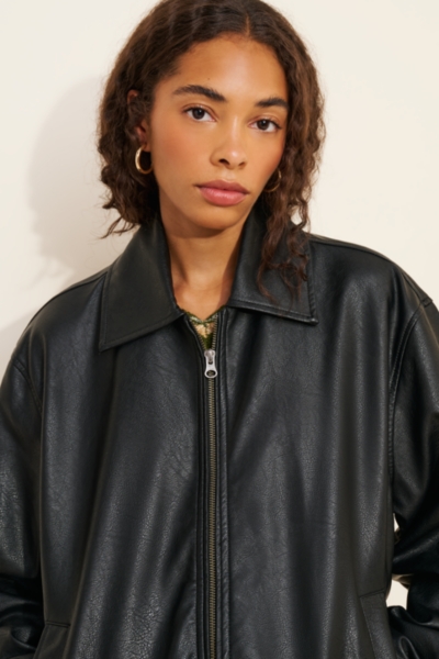 Men's Vegan Leather Zip Jacket | Nuuly