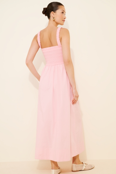 genevieve pleated midi dress Sunday Edition Taupe Pleated Midi Dress med