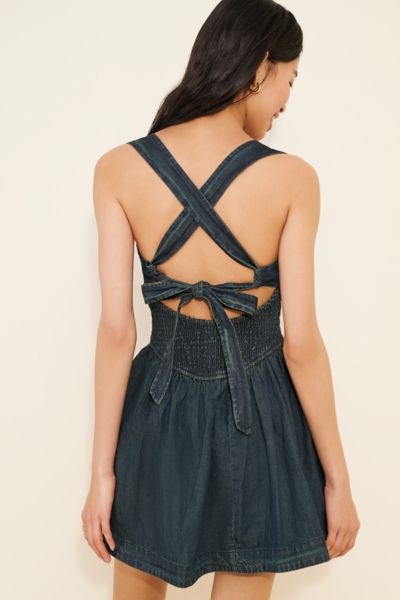 Laurel Denim Mini Dress | Nuuly