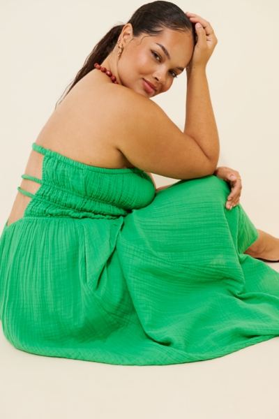 Drop Waist Smocked Midi Dress | Nuuly