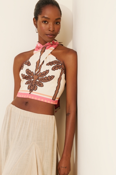 アメリビンテージ　HALTER NECK LONG SLEEVE SET TOP Archive Halter Top | Nuuly