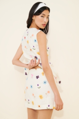 Aurora Linen Mini Skirt