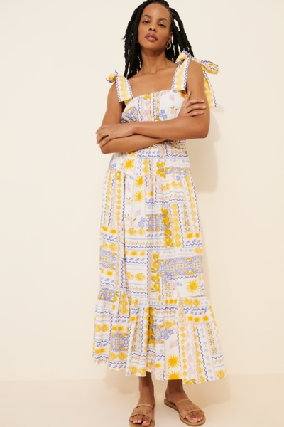 Barcelona Tie Strap Midi Dress | Nuuly