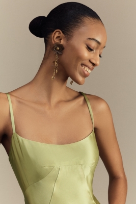 Emmy Satin Corset Maxi Dress