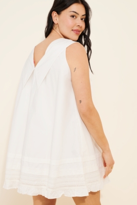 【韓国 Jenny over willow】Tiered Mini Dress (White) Jenny Mini Dress | Nuuly