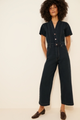 Ashby Short Sleeve Denim Coveralls | Nuuly