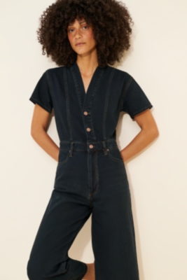 Ashby Short Sleeve Denim Coveralls | Nuuly