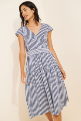 Smocked Poplin Dress