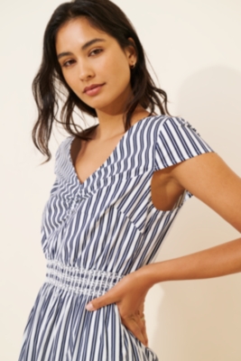 Smocked Poplin Dress