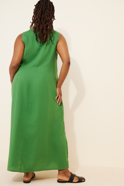 Sleeveless Button Down Midi Dress | Nuuly