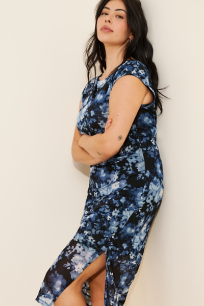 off the shoulder flare sleeve dress Stas Mesh Dress by Staple The Label main image 1
