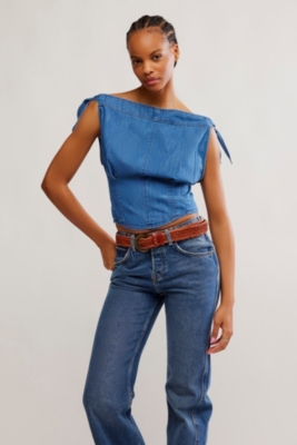 Louie Indigo Top | Nuuly
