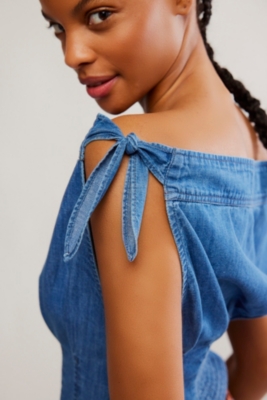 (取寄) フリーピープル レディース ルーイ インディゴ トップ Free People women Louie Indigo Top Dark Medium Wash 楽天市場】(取寄) フリーピープル レディース ルーイ インディゴ