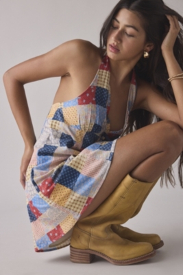 Charlotte Printed Halter Mini Dress