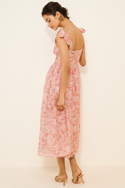 tulle midi dress wedding guest Ever-Pretty Inclusive Plus Size Glitter V-Neck Flutter Sleeve Midi Cocktail Dress