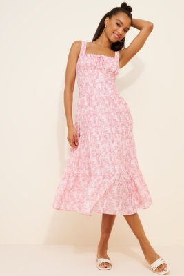 Ella Toile Midi Dress