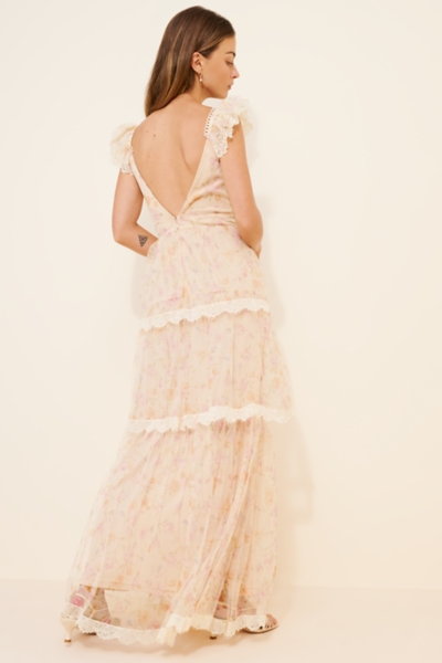 Lucia Lace Tiered Maxi Dress | Nuuly
