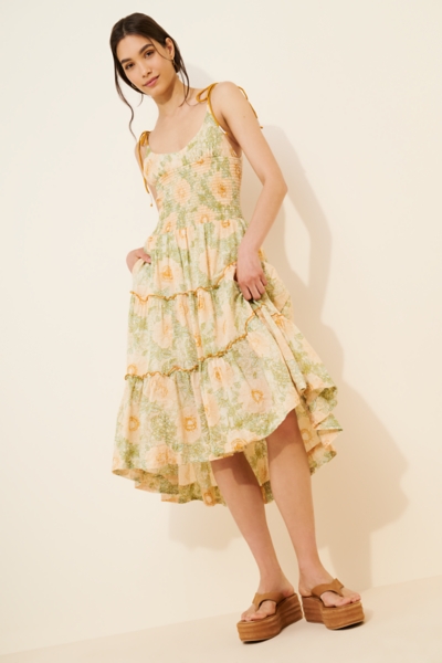 knee length dresses for ladies FREE PEOPLE Adriel Midi Dress main image 0