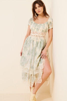 Honeysuckle Printed Midi Dress