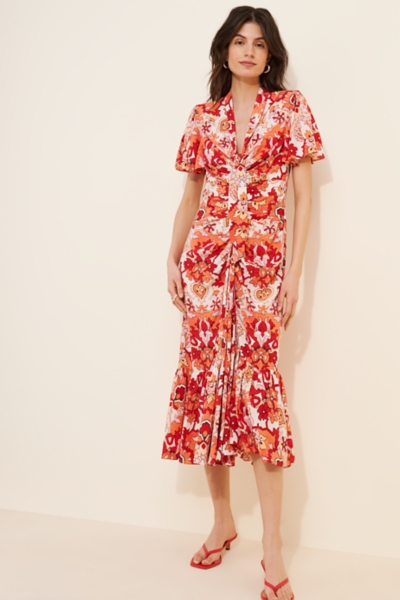 red damask dress Rate the Dress: A lady in red, Worth style