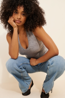 【yo BIOTOP】cashmere halter bare top BIOTOP(ビオトープ) / 【yo BIOTOP】halter neck cotton