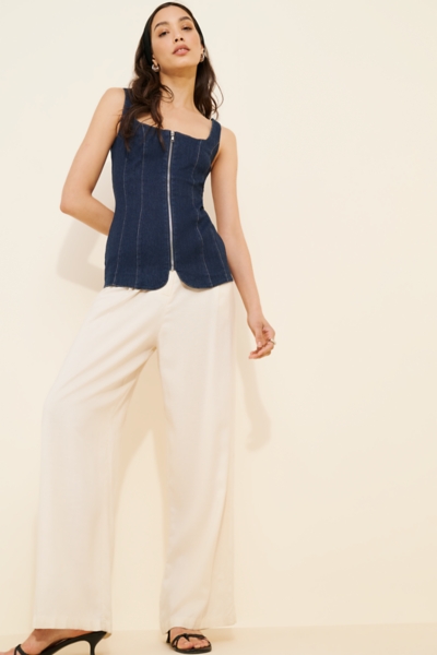Belinda Denim Top | Nuuly
