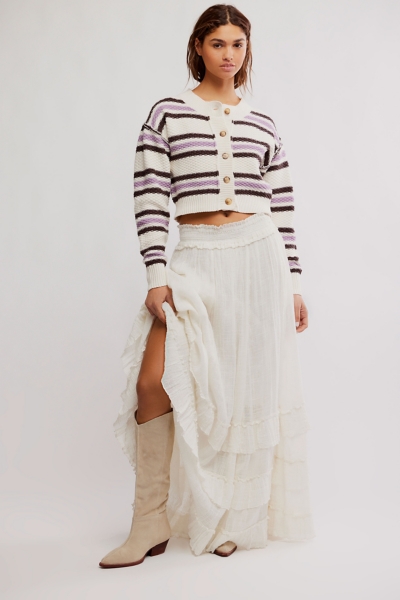 Lila Stripe Cardigan | Nuuly