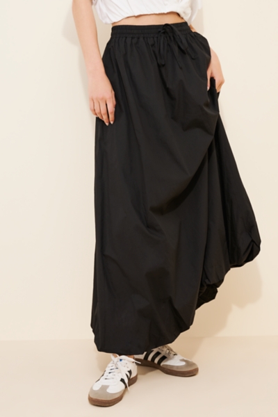 Drawstring Bubble Maxi Skirt | Nuuly