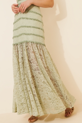 Zoe Stretch Lace Midi Dress