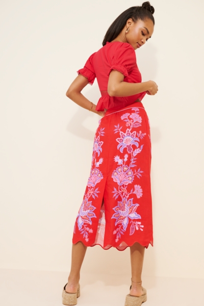 Porcelain Garden Midi Skirt | Nuuly