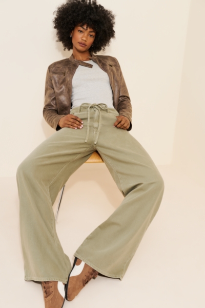 Tencel Drawstring Superwide Leg Jeans | Nuuly