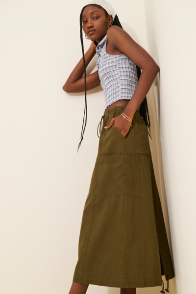 【新品未使用】maddermadder walk in garden skirt Vika Utility Midi Skirt | Nuuly