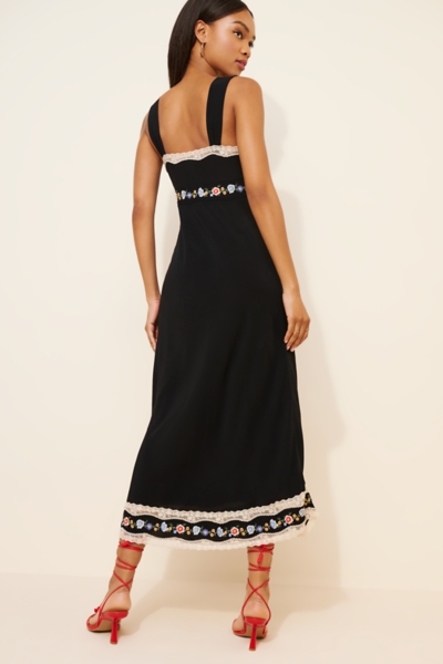 knee length dresses for ladies Lucie Printed Midi Dress  Are Kae Rentals