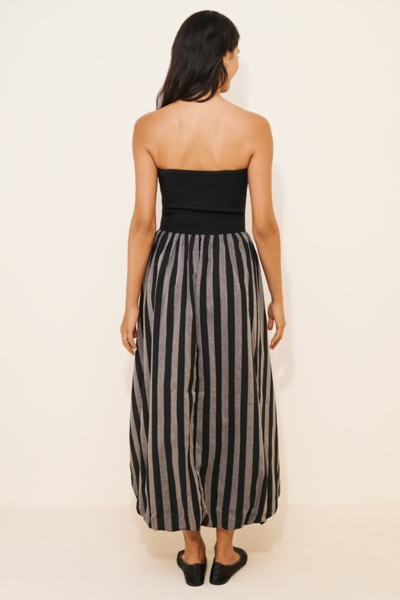 Strapless Striped Midi Dress | Nuuly