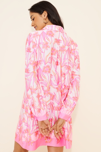 Iralanne Long Sleeve Popover Mini Dress | Nuuly