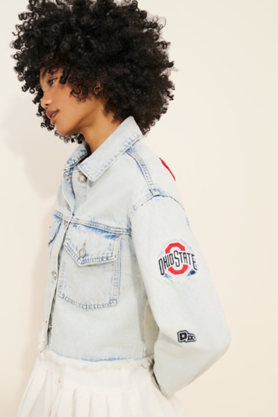 Ohio State Cropped Denim Jacket | Nuuly