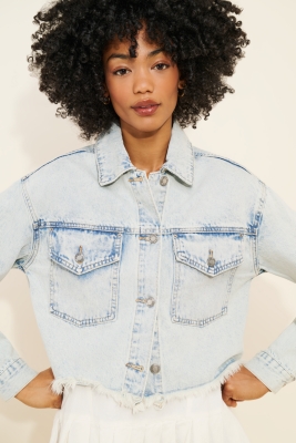 Ohio State Cropped Denim Jacket | Nuuly