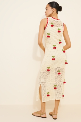 Flor Cherry Midi Dress