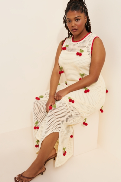 Flor Cherry Midi Dress | Nuuly