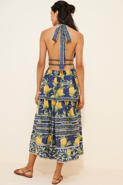 Delicate Pineapple Midi Dress | Nuuly