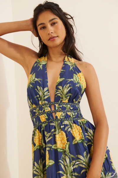 Delicate Pineapple Midi Dress | Nuuly