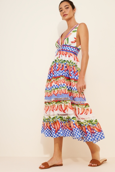 Picnic Peppers Midi Dress | Nuuly