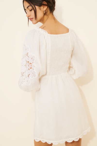 chinese dress ladies Allure Mini Linen Dress | Bohomey main image 0