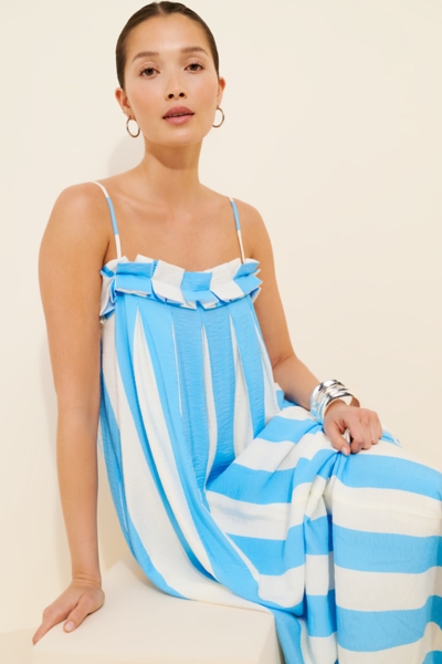 knee length dresses for ladies ROBBI & NIKKI Pleated Maxi Dress/Gown main image 1