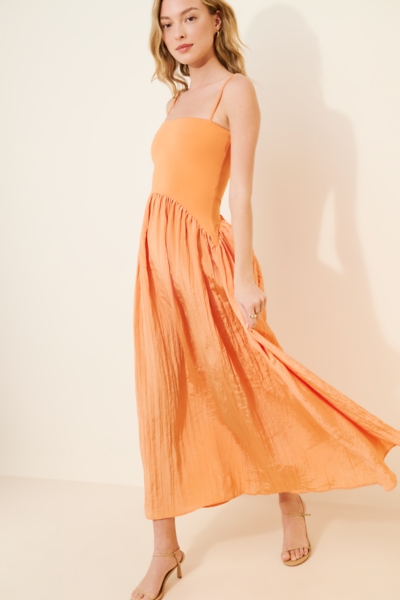 find me now asymmetrical drop waist dress Odela Strapless Drop Waist Maxi Dress | Chocolate | Womens