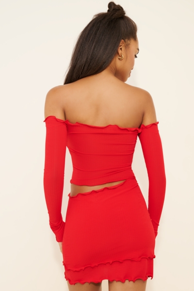 Curled Rib Mini Dress | Nuuly