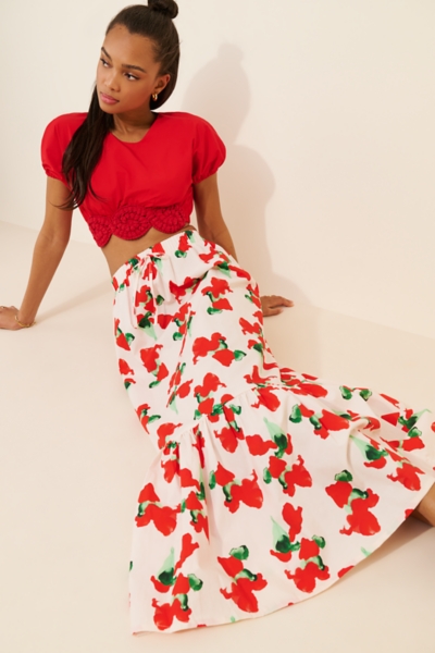 Crustacean Maxi Skirt | Nuuly