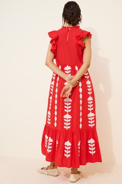 uo hanna embroidered maxi dress Urban Outfitters | Dresses | Urban Outfitters Hanna Embroidered Maxi Dress  In Blue