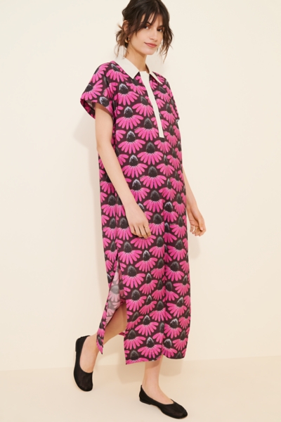 chinese dress ladies Mae Printed Short Sleeve Wrap Maxi Dress – VICI