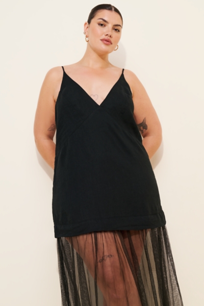 Sleeveless Sheer Linen Maxi Slip Dress | Nuuly